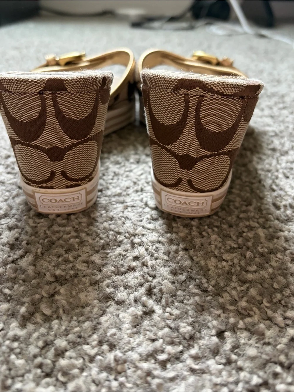Vintage Y2K coach perry wedges